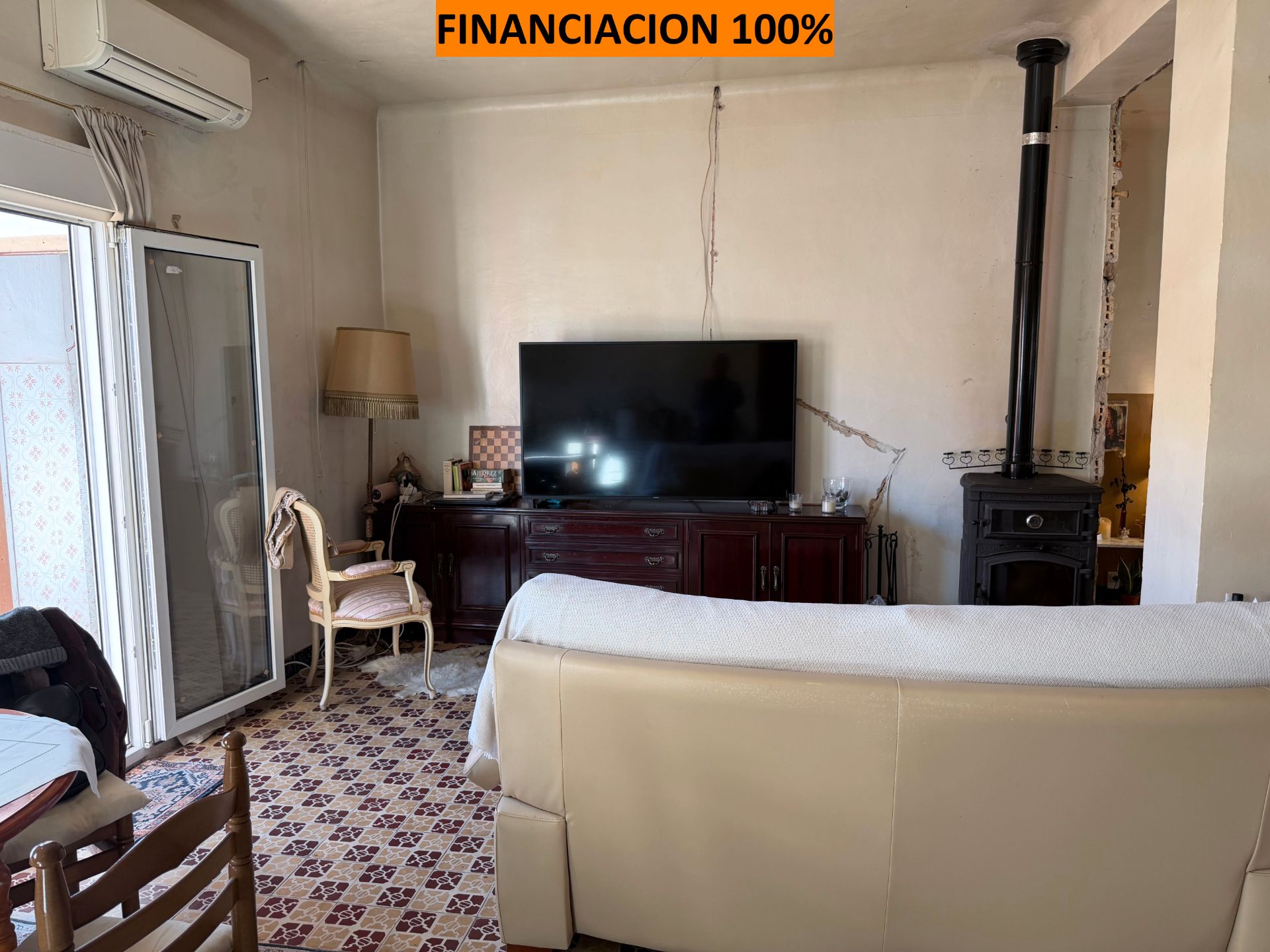 Sala d'estar de Casa o xalet en venda en Alagón amb Aire condicionat, Calefacció i Jardí privat