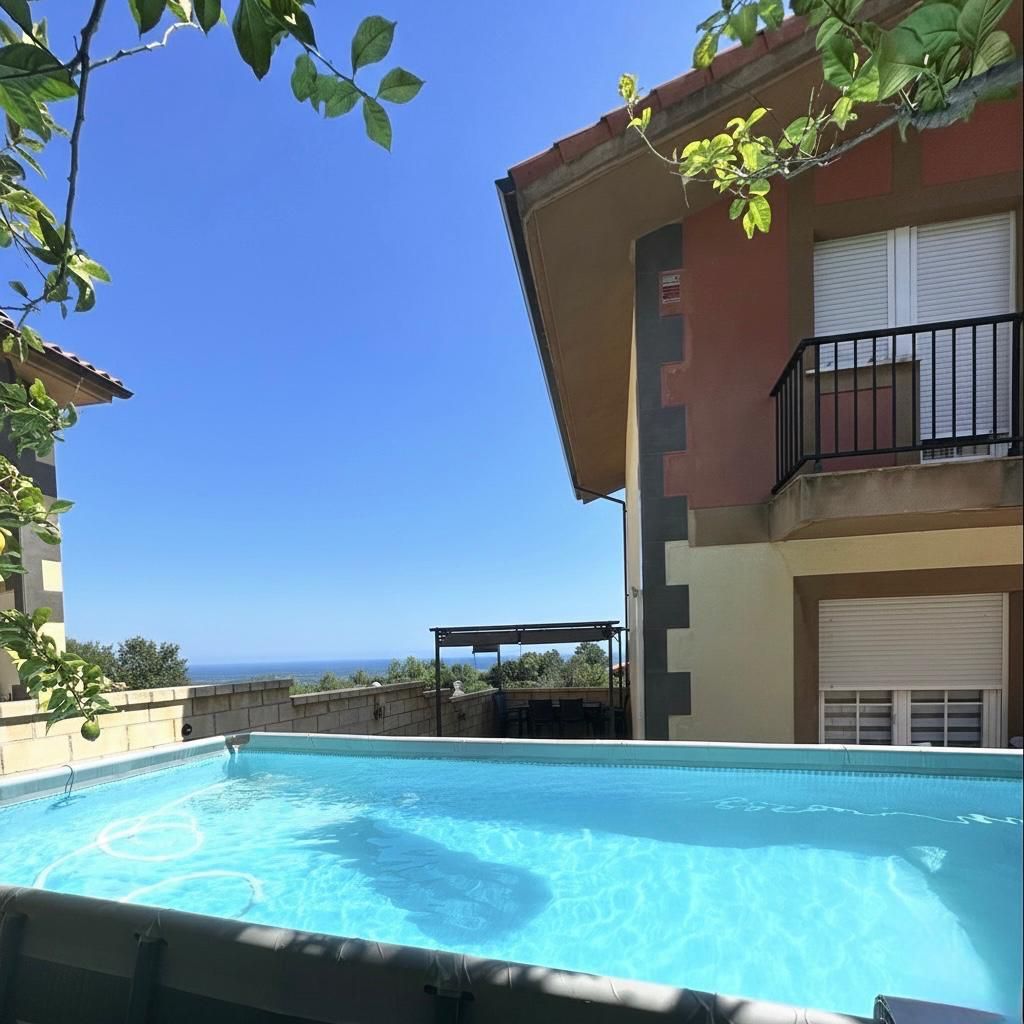 Swimming pool of House or chalet for sale in Castro-Urdiales  with Heating, Terrace and Swimming Pool