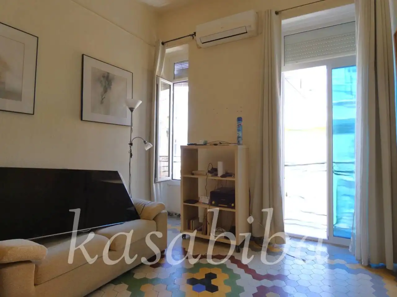 Bedroom of Flat for sale in Valencia  with Air Conditioner and Balcony