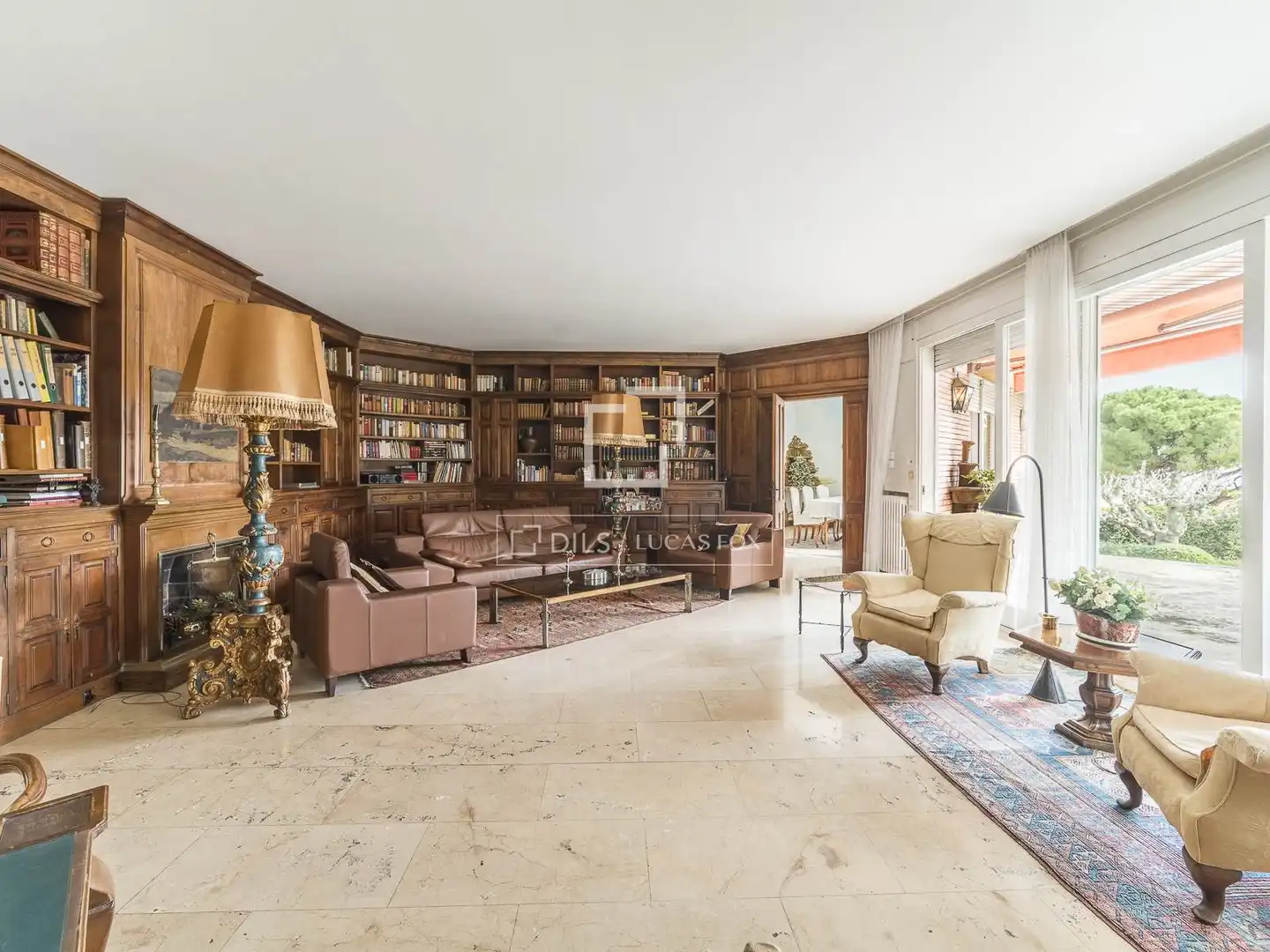Sala de estar de Casa o chalet en venta en Barcelona con Calefacción, Jardín privado y Trastero
