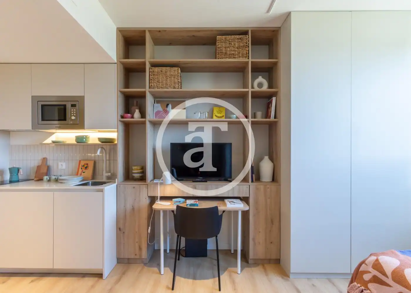 Schlafzimmer von Wohnung zur Miete in Alcobendas mit Klimaanlage, Heizung und Möbliert