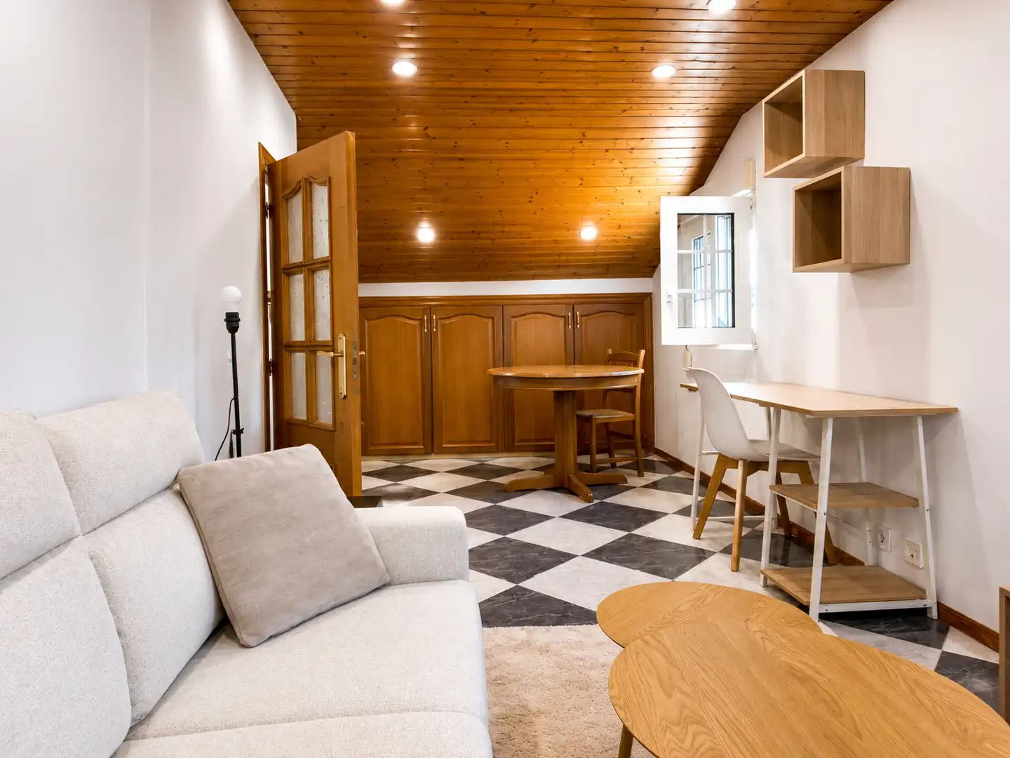 Sala de estar de Piso de alquiler en Santander con Amueblado y Horno