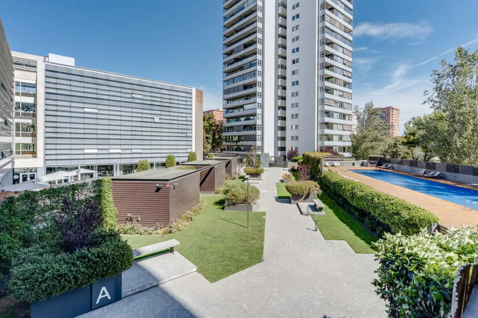 Terrace of Flat for rent in Barcelona  with Air Conditioner, Heating and Parquet flooring