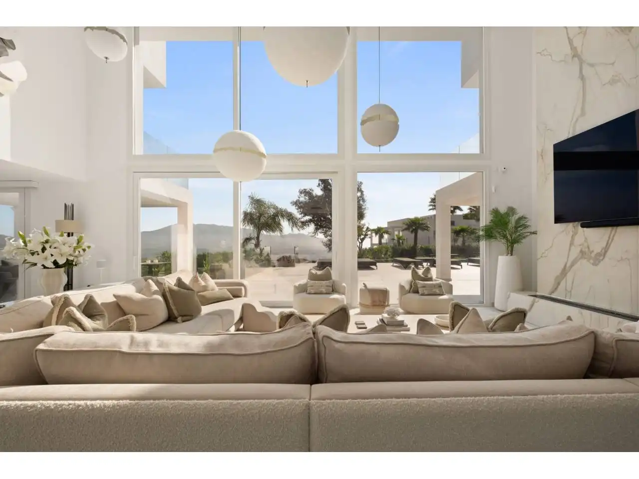 Living room of Houses for sale in Ojén  with Air Conditioner, Heating and Private garden
