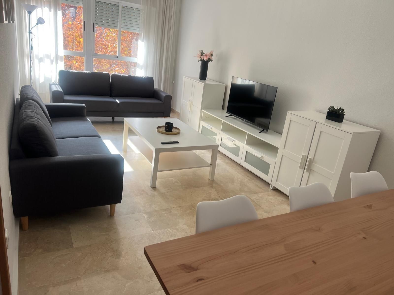 Sala de estar de Piso de alquiler en Cartagena con Aire acondicionado y Balcón