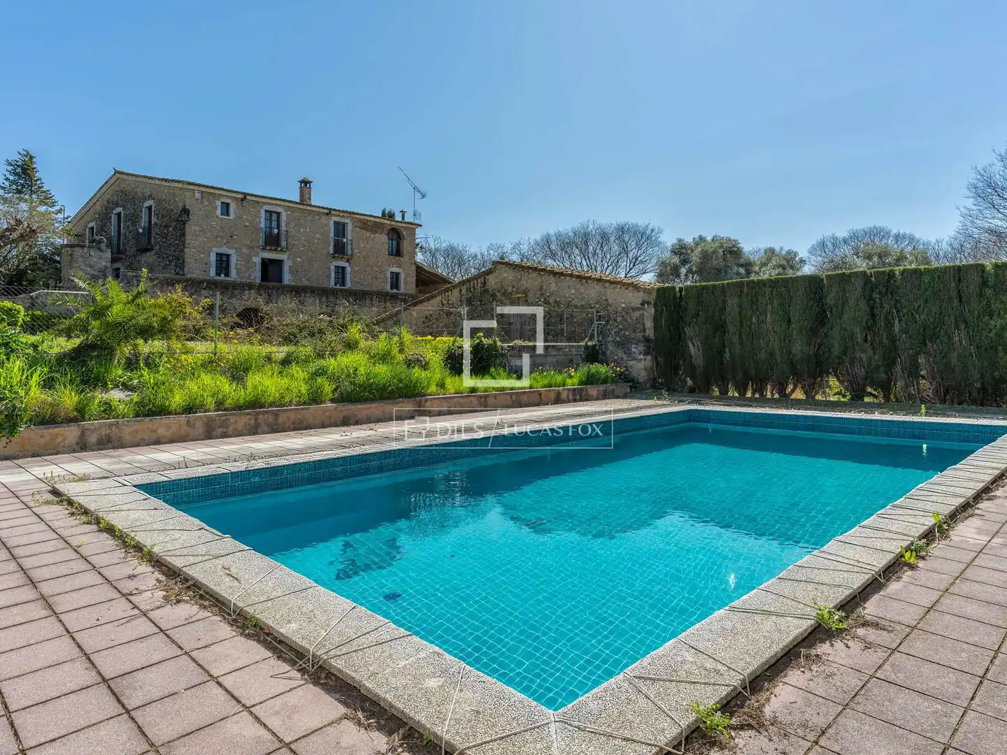 Vista exterior de Finca rústica en venta en Fontcoberta con Calefacción, Jardín privado y Terraza