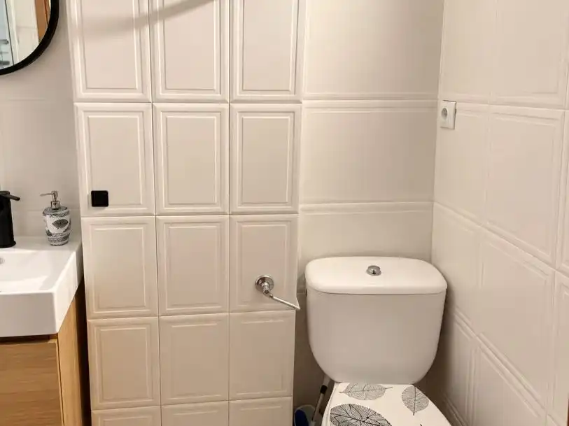 Badezimmer von Maisonette zum Verkauf in Arenas de San Pedro mit Klimaanlage und Balkon