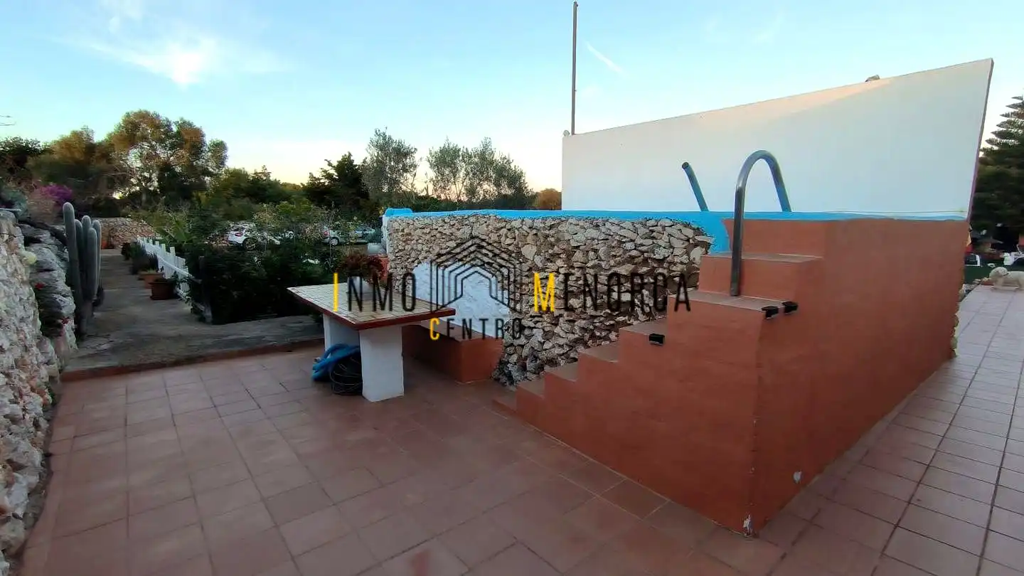 Terraza de Finca rústica en venta en Sant Lluís con Aire acondicionado, Jardín privado y Terraza