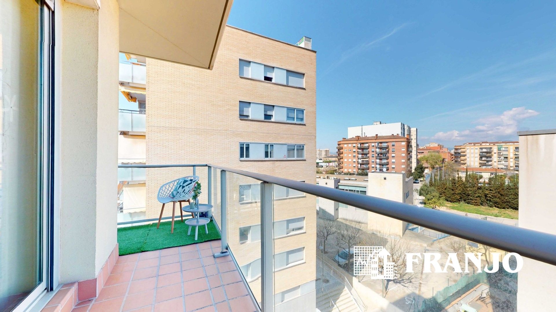Terrace of Flat for sale in Barberà del Vallès  with Air Conditioner, Heating and Swimming Pool
