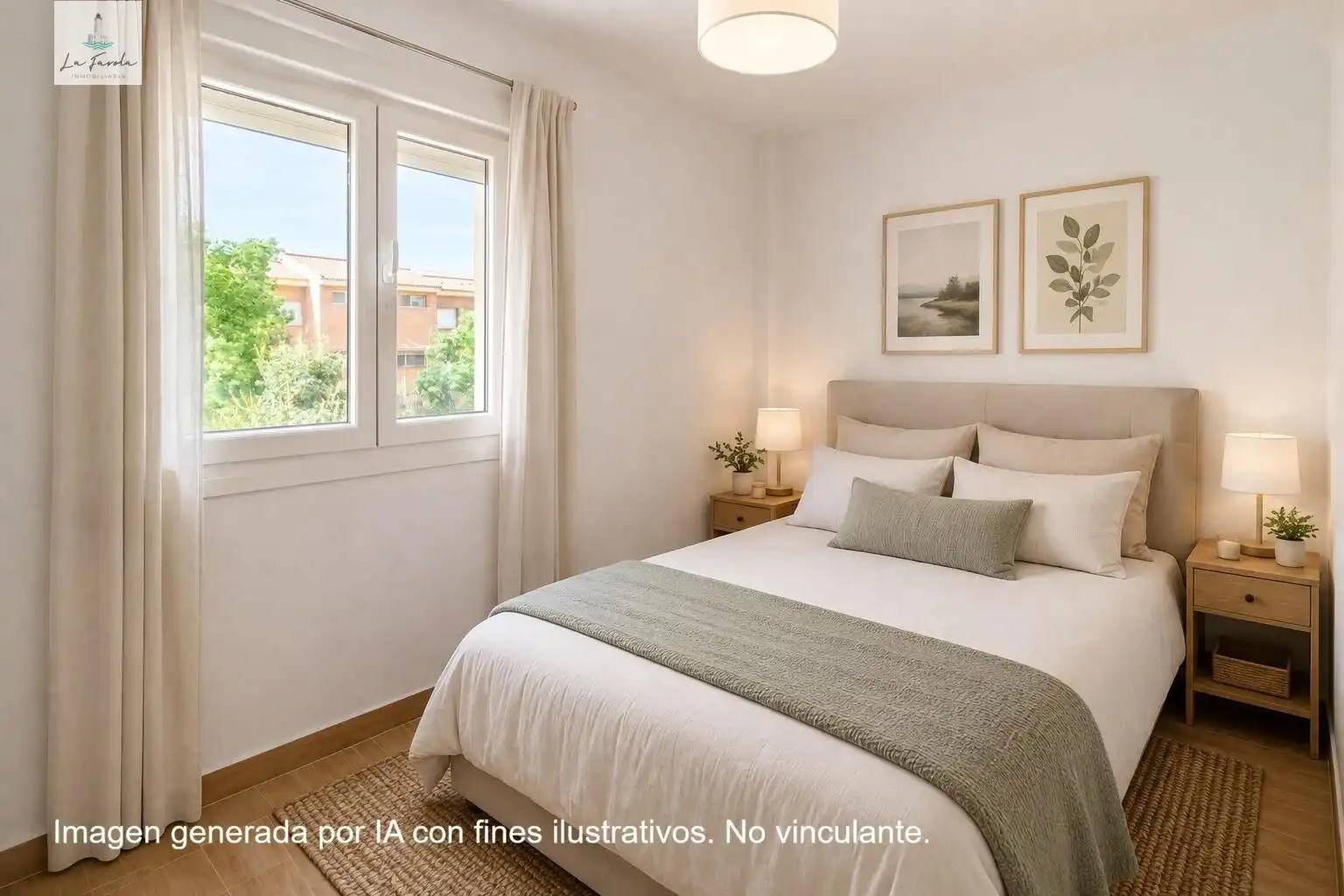 Schlafzimmer von Wohnung zur Miete in Málaga mit Privatgarten und Terrasse