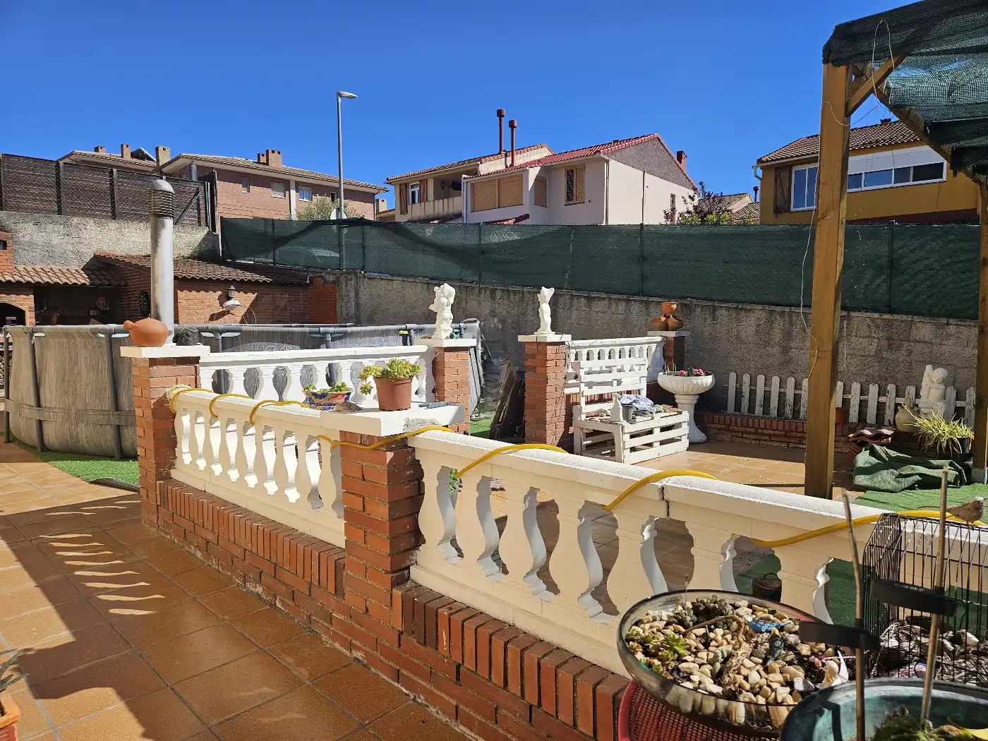 Terrassa de Casa adosada en venda en Els Pallaresos amb Aire condicionat, Jardí privat i Terrassa