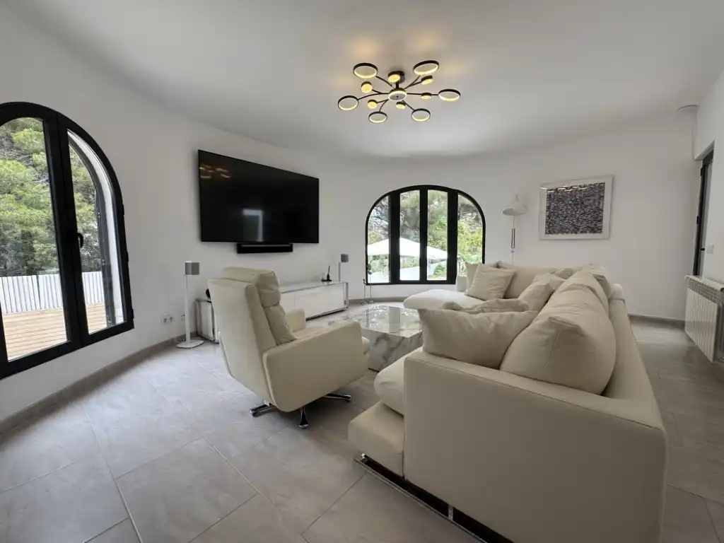 Living room of Houses for sale in Calvià  with Air Conditioner, Terrace and Swimming Pool