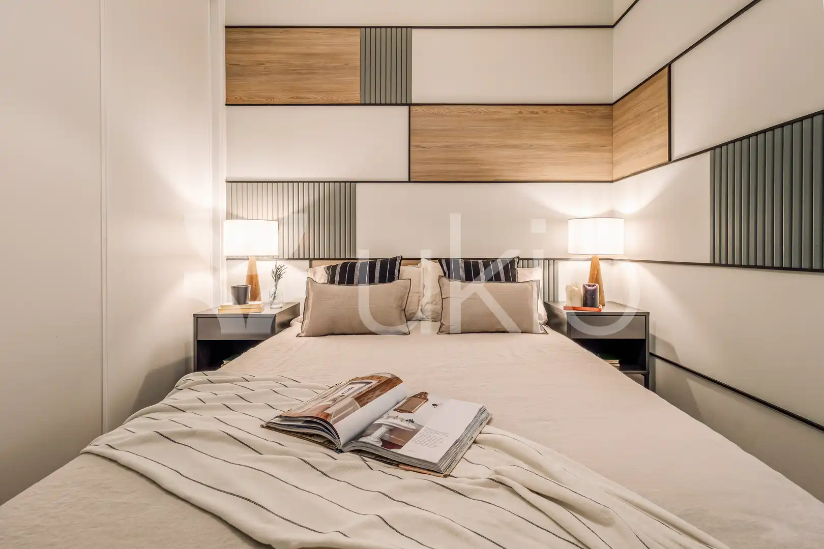 Schlafzimmer von Wohnungen zur Miete in Madrid mit Klimaanlage, Heizung und Möbliert