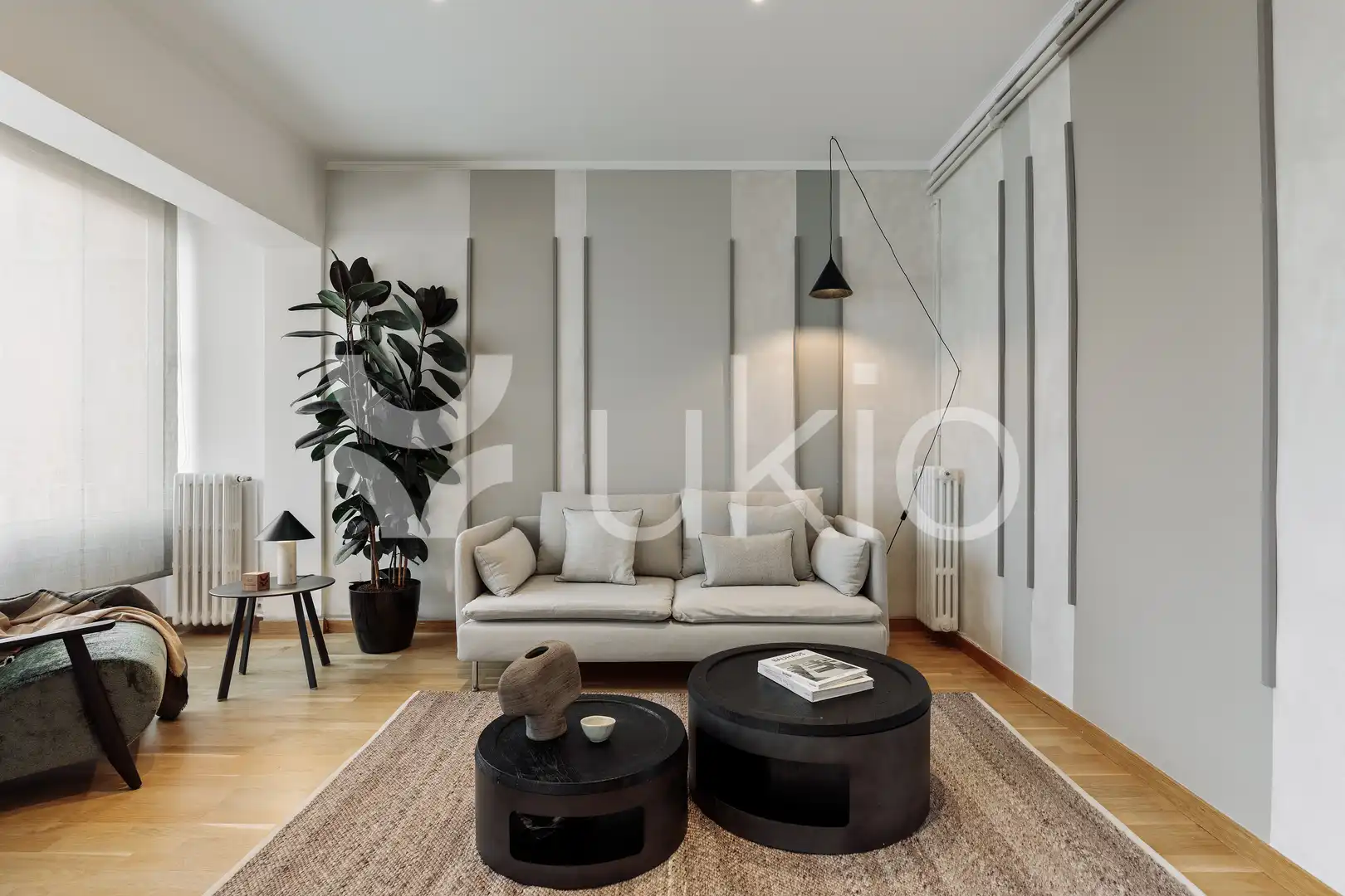 Sala d'estar de Apartament de lloguer en Barcelona amb Aire condicionat, Calefacció i Terrassa