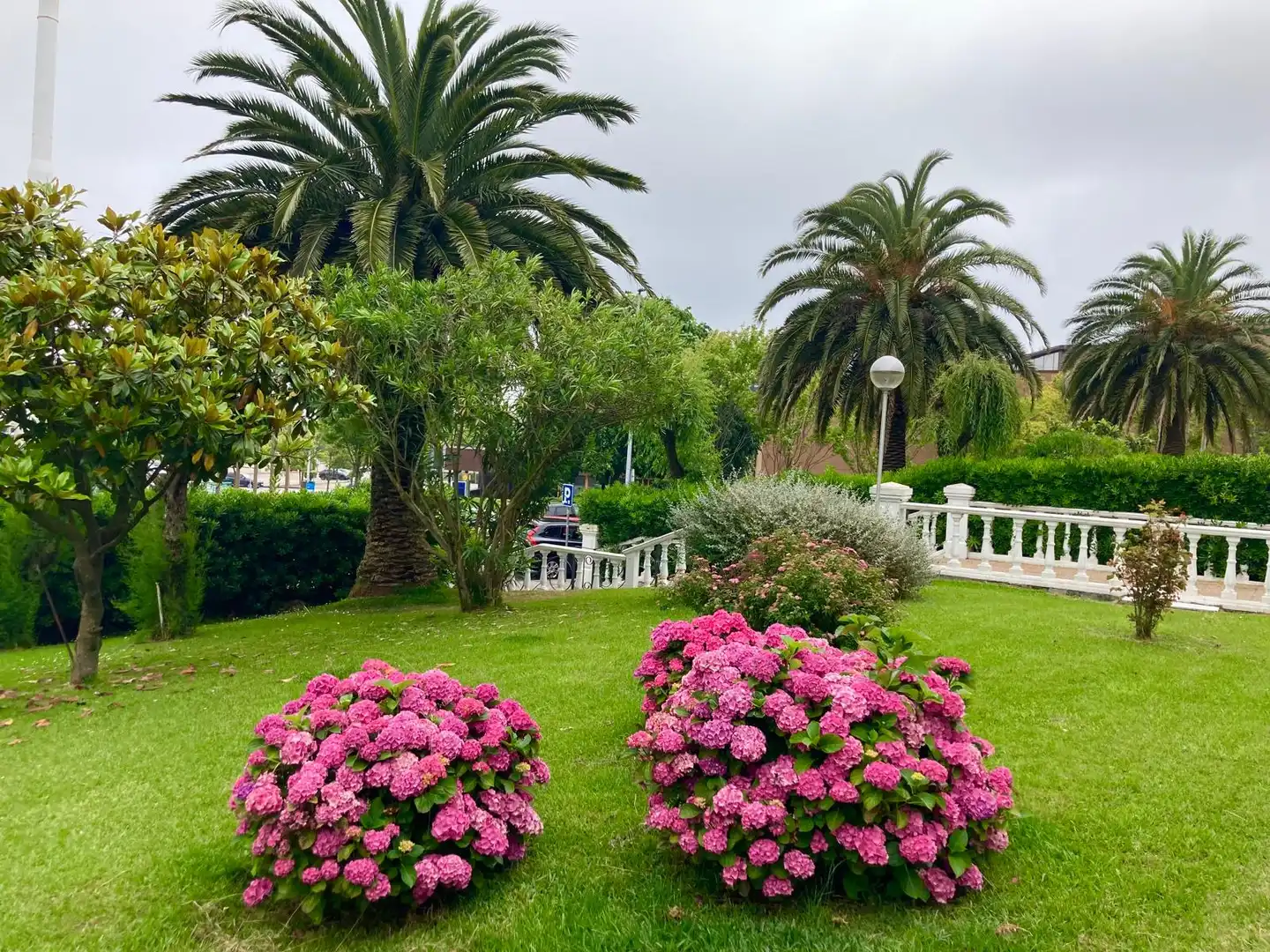 Jardí de Apartament de lloguer en Santander amb Parquet, Terrassa i Moblat