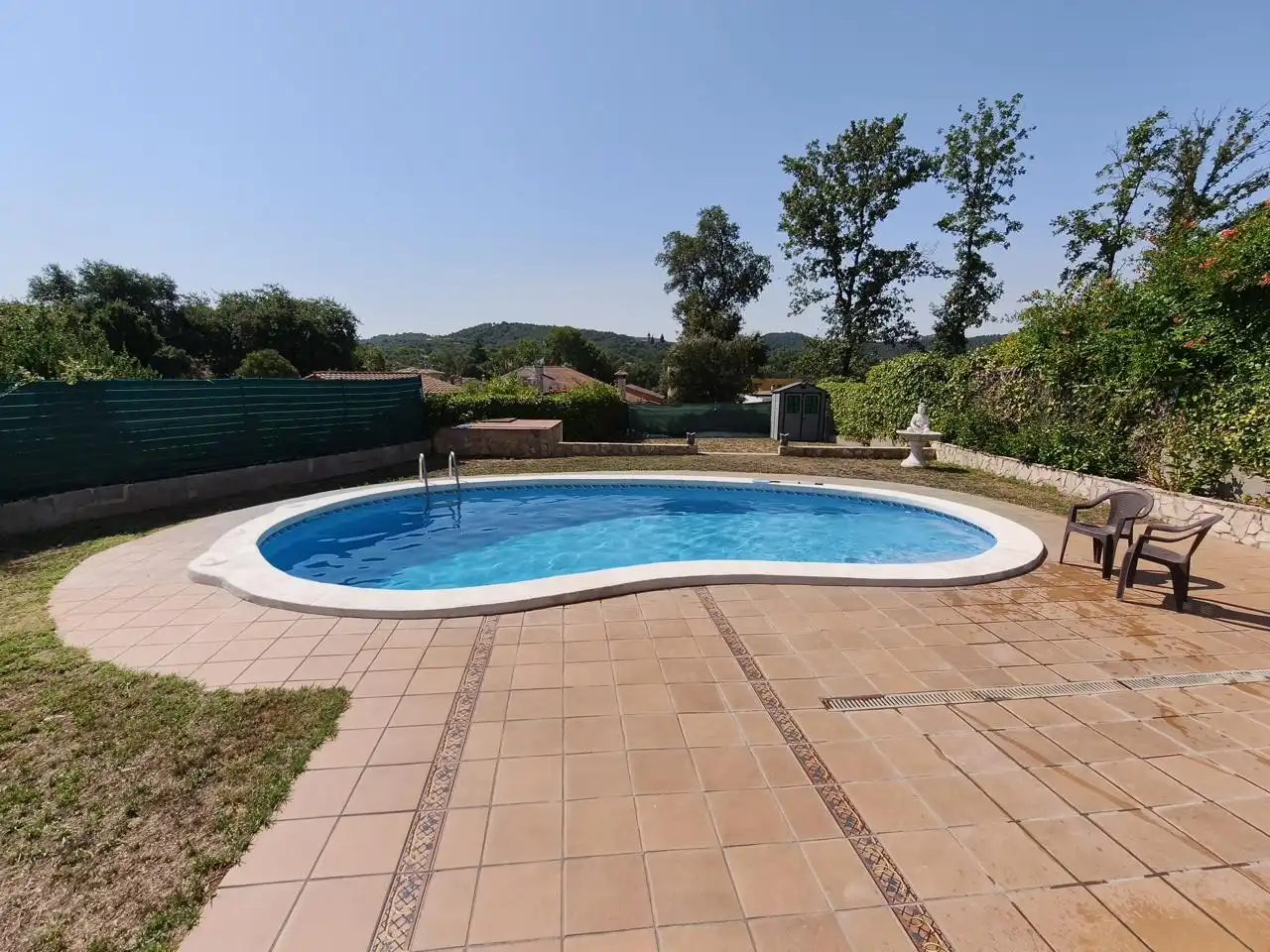 Piscina de Casa o xalet en venda en Caldes de Malavella amb Aire condicionat, Calefacció i Jardí privat