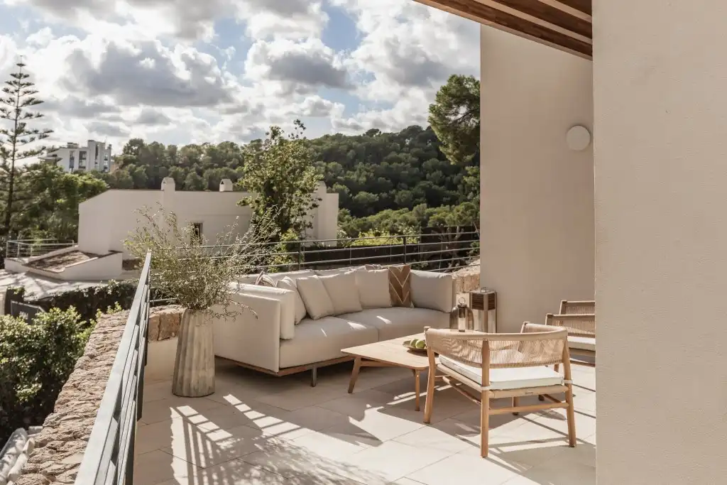 Terrassa de Apartament en venda en  Palma de Mallorca amb Aire condicionat, Calefacció i Jardí privat