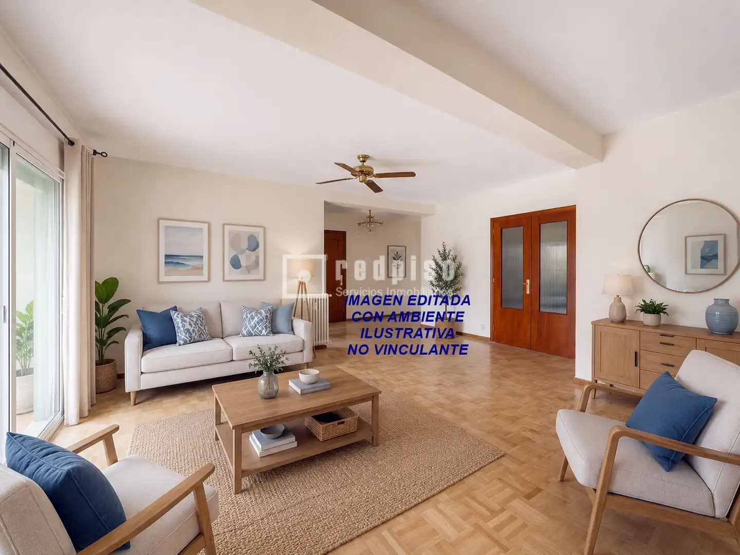 Sala de estar de Piso en venta en Alcorcón con Calefacción, Jardín privado y Terraza