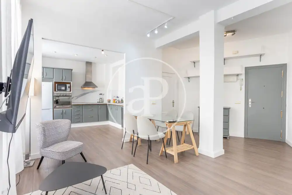 Kitchen of Flat for rent in Valencia  with Air Conditioner, Heating and Furnished