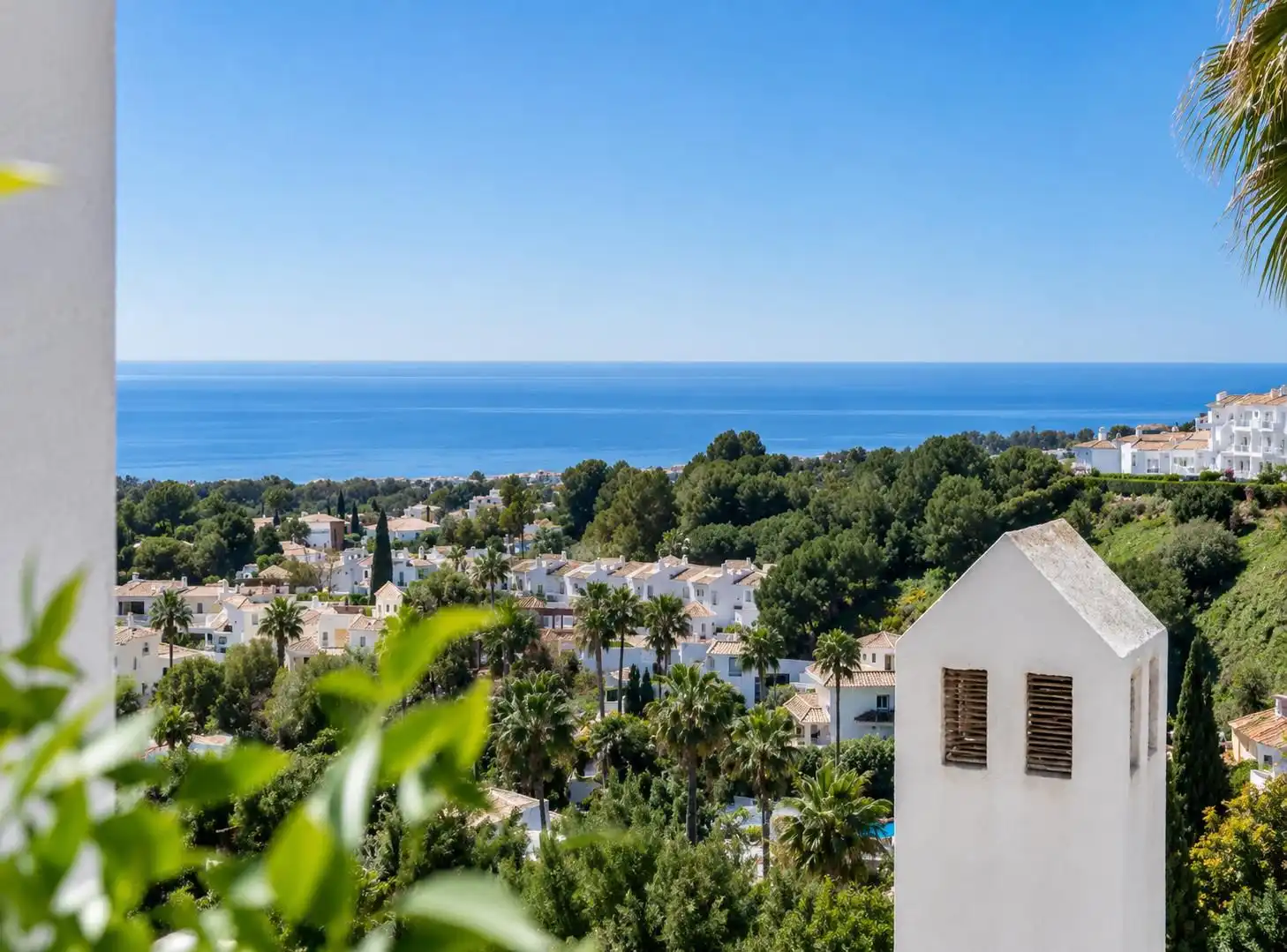 Außenansicht von Wohnungen zur Miete in Mijas mit Klimaanlage, Terrasse und Möbliert