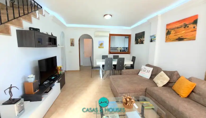 Living room of Detached homes for sale in La Manga del Mar Menor  with Air Conditioner, Heating and Private garden