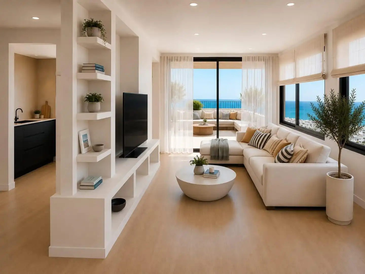 Living room of Attic for sale in Mijas  with Heating, Terrace and Community pool