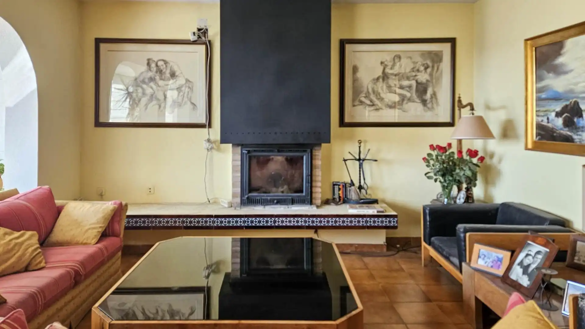 Sala de estar de Casa o chalet en venta en El Boalo - Cerceda – Mataelpino con Calefacción