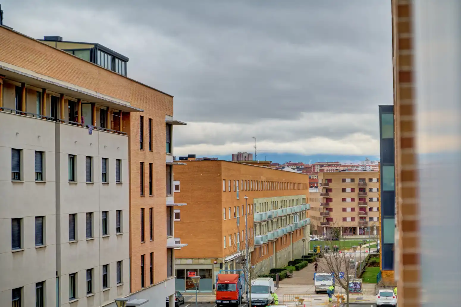 Exterior view of Flat for sale in  Pamplona / Iruña  with Heating, Private garden and Parquet flooring