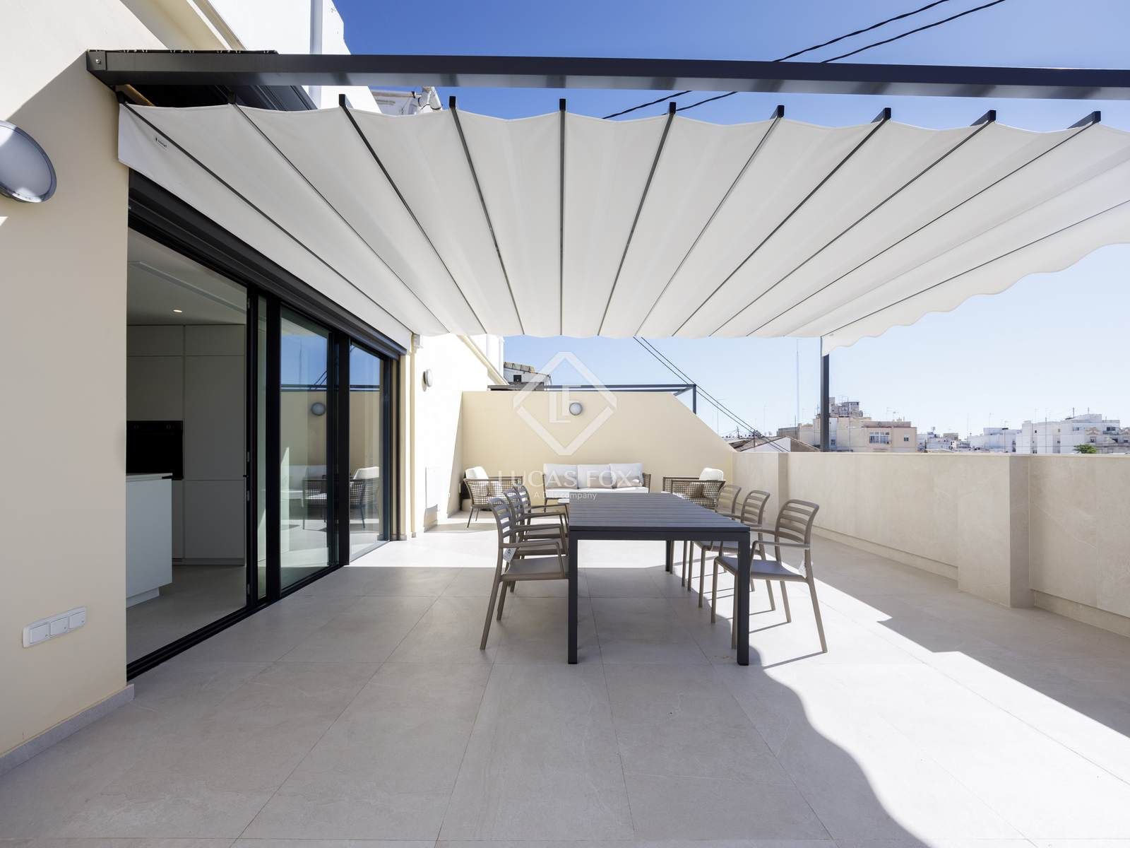 Terrassa de Àtic de lloguer en  Valencia Capital amb Aire condicionat, Parquet i Terrassa