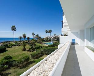 Garden of Apartment for sale in Mijas  with Air Conditioner, Private garden and Parquet flooring