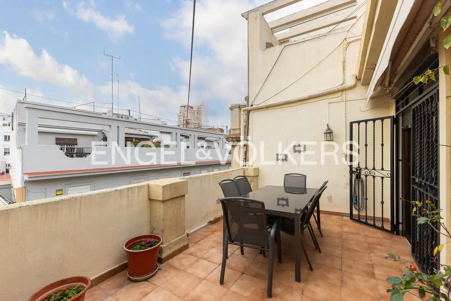 Terrasse von Dachboden zum Verkauf in Valencia mit Klimaanlage, Heizung und Parkett