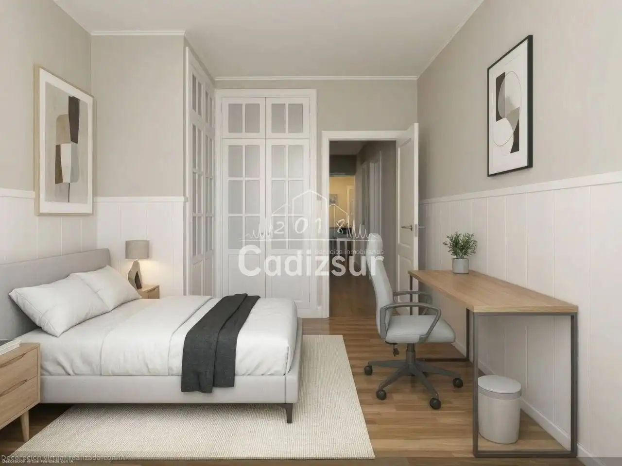 Bedroom of Flat for sale in San Fernando  with Air Conditioner, Parquet flooring and Terrace