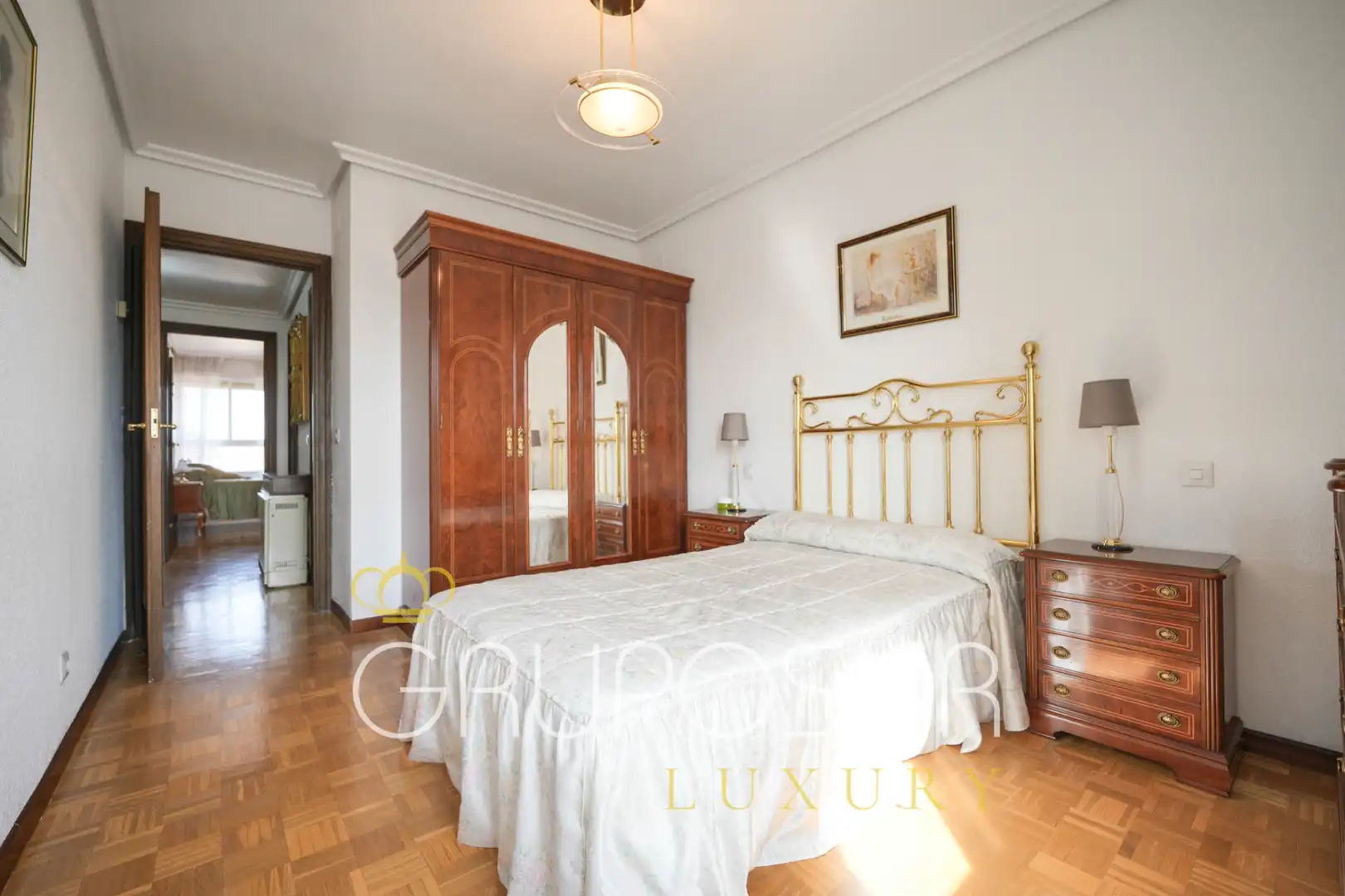 Schlafzimmer von Wohnung zum Verkauf in Valladolid mit Heizung, Privatgarten und Parkett