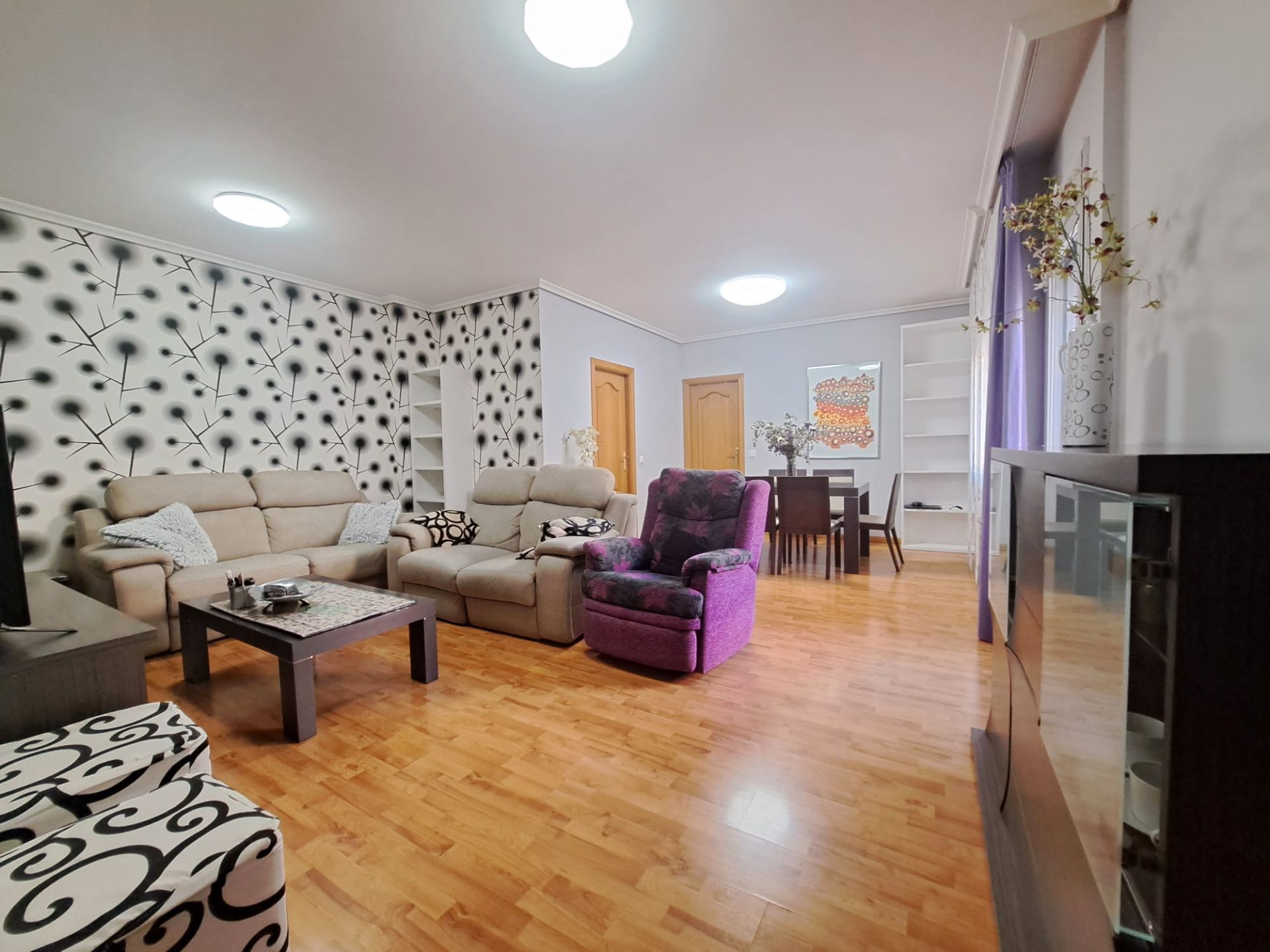 Living room of Flat for sale in Miguelturra  with Air Conditioner, Heating and Parquet flooring