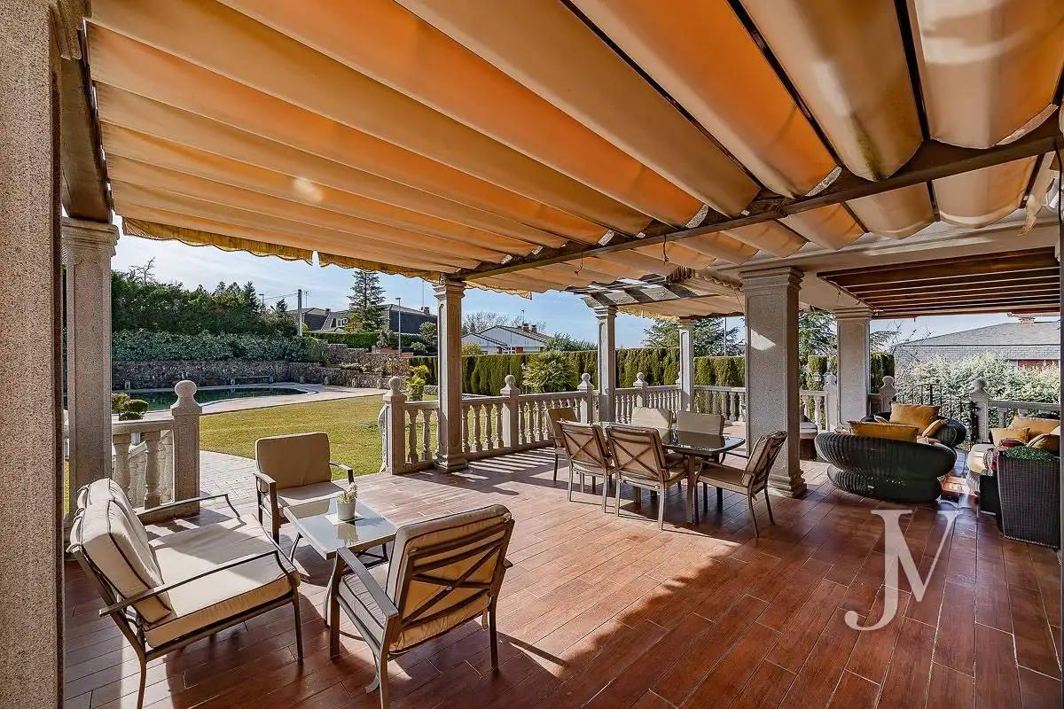 Terraza de Casa o chalet en venta en El Casar con Aire acondicionado, Calefacción y Jardín privado