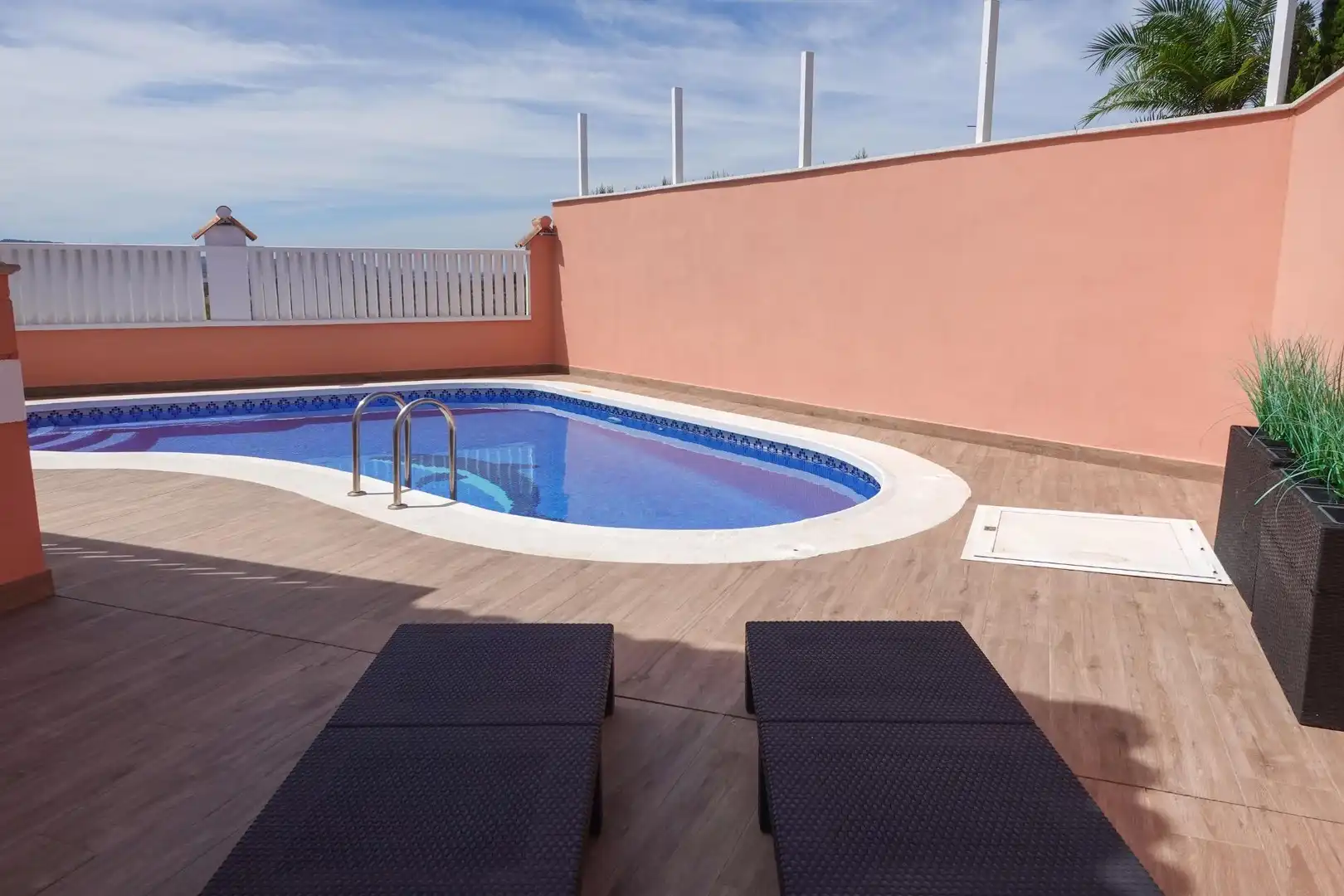 Swimming pool of Houses for sale in La Manga del Mar Menor  with Air Conditioner, Heating and Private garden