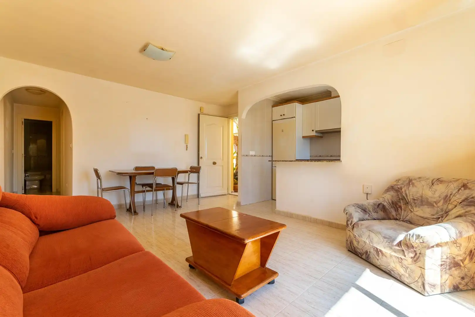 Wohnzimmer von Wohnungen zum Verkauf in Mutxamel mit Privatgarten, Terrasse und Gemeinschaftspool