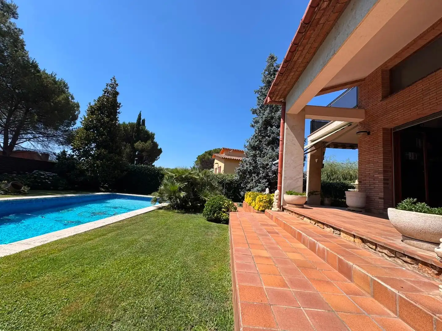 Jardín de Casa o chalet en venta en Santa Maria de Palautordera con Aire acondicionado, Calefacción y Jardín privado