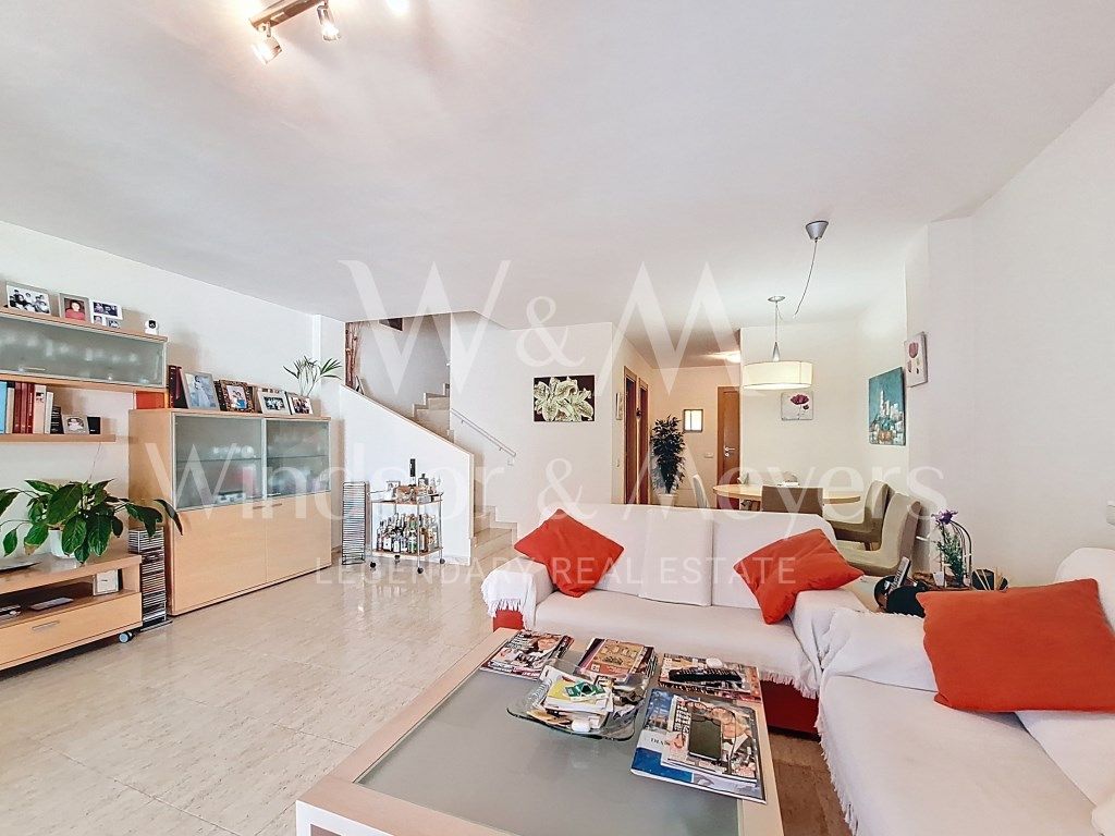 Sala de estar de Casa adosada en venta en Eivissa con Aire acondicionado, Terraza y Trastero