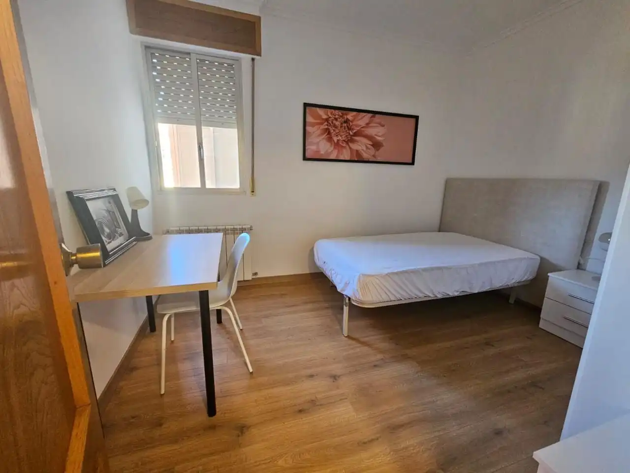 Bedroom of Flat for rent in Ourense Capital   with Heating, Furnished and Balcony