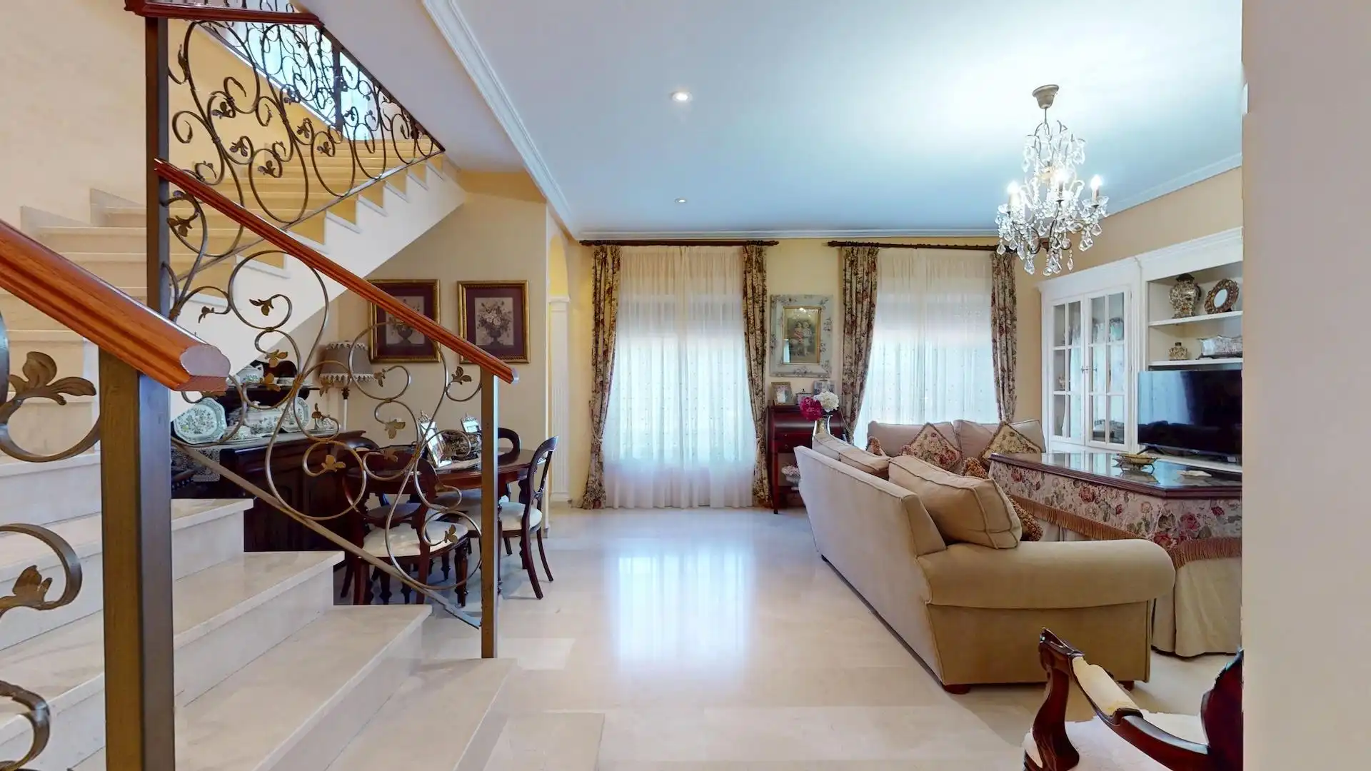 Living room of Houses for sale in Córdoba  with Air Conditioner, Private garden and Terrace