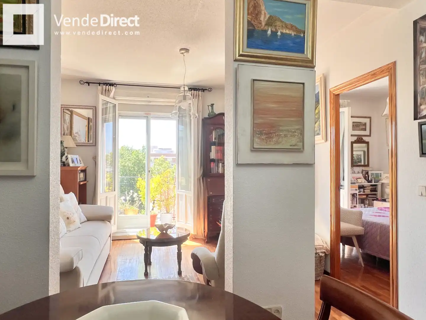 Sala de estar de Piso en venta en Madrid con Trastero, Amueblado y Balcón