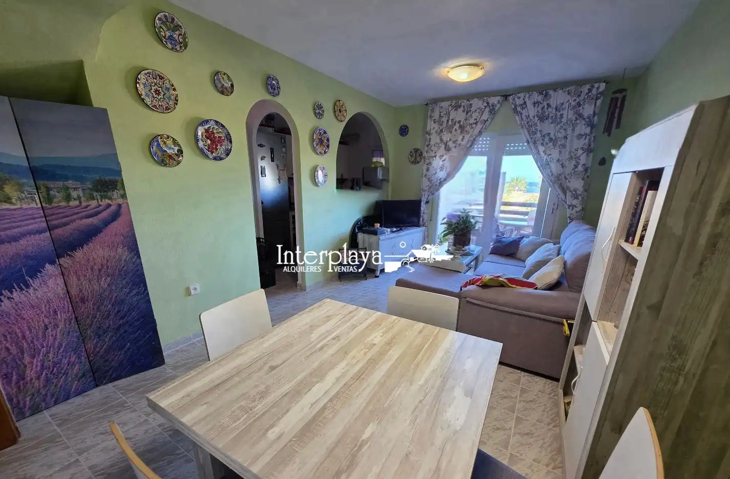 Wohnzimmer von Maisonette zum Verkauf in La Manga del Mar Menor mit Klimaanlage, Möbliert und Gemeinschaftspool