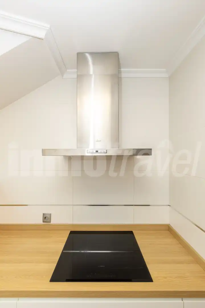 Kitchen of Attic for sale in Sanxenxo  with Air Conditioner, Heating and Terrace