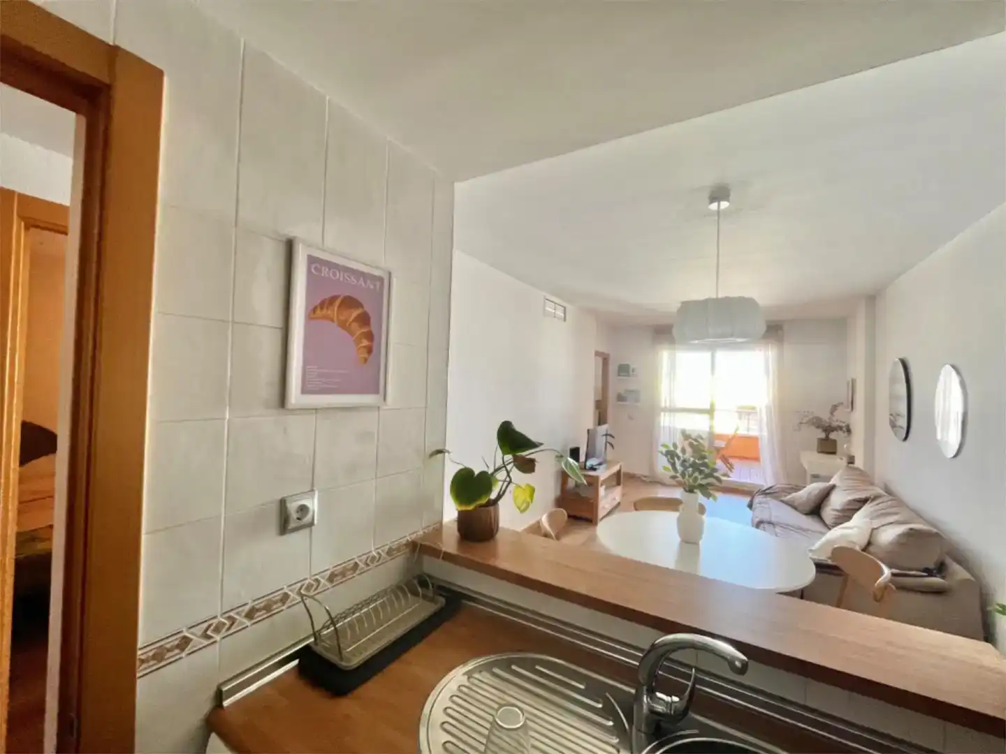 Kitchen of Flat for sale in Mojácar  with Air Conditioner, Private garden and Parquet flooring