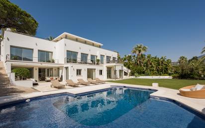 Swimming pool of House or chalet for sale in Marbella  with Air Conditioner, Private garden and Terrace