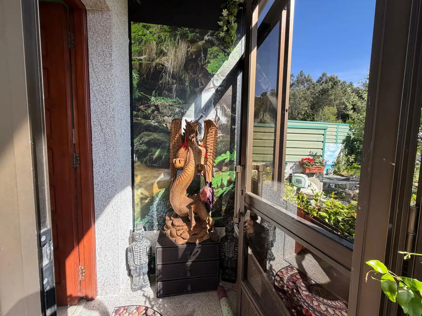 Terraza de Casa adosada en venta en Mondariz con Calefacción, Jardín privado y Amueblado