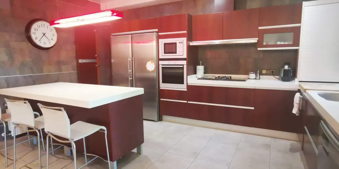 Cuina de Casa o xalet en venda en Elche / Elx amb Aire condicionat, Jardí privat i Terrassa