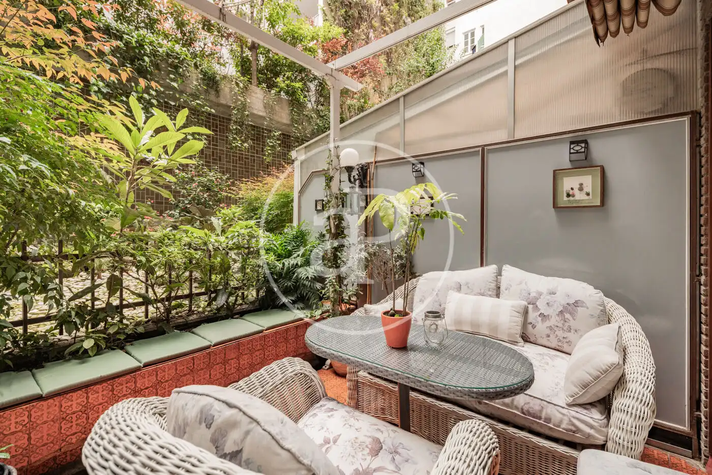 Terrasse von Maisonette zur Miete in Madrid mit Klimaanlage, Heizung und Privatgarten