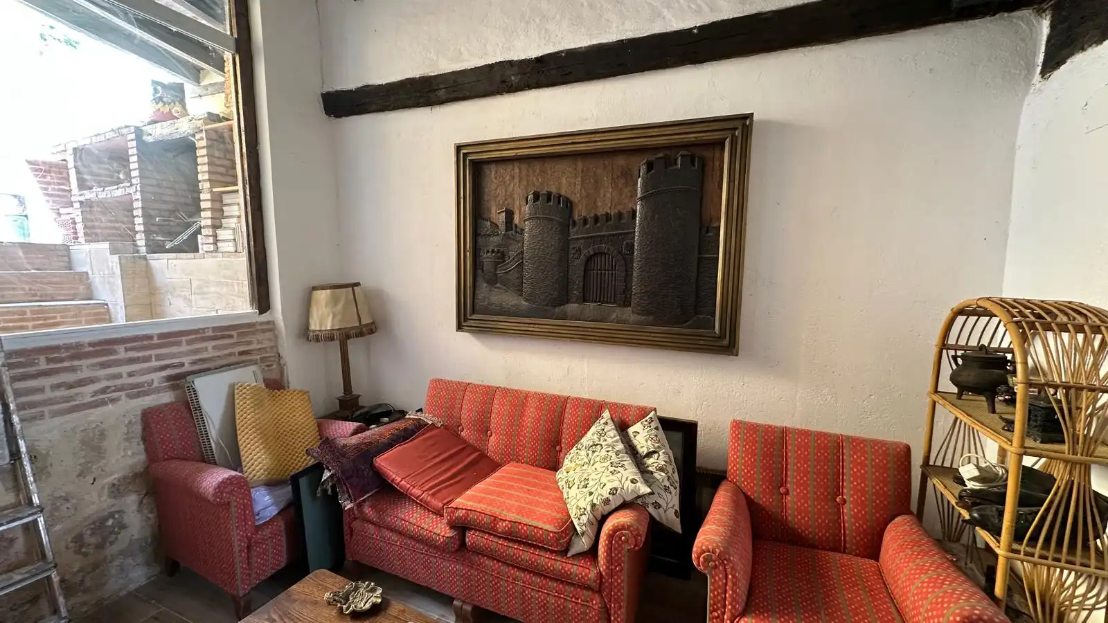Sala d'estar de Casa o xalet en venda en Castrojeriz amb Calefacció, Parquet i Terrassa